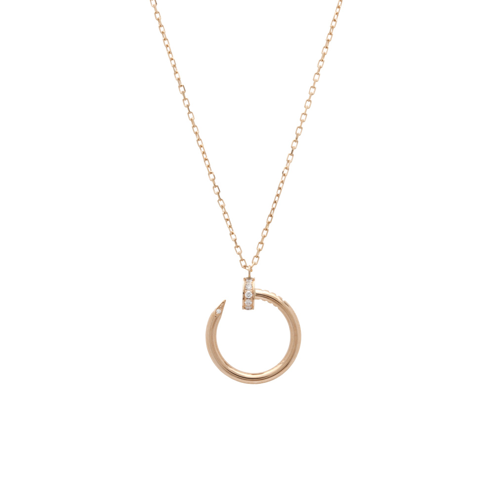 Cartier Juste un Clou Necklace 18K Rose Gold Diamond B7224513