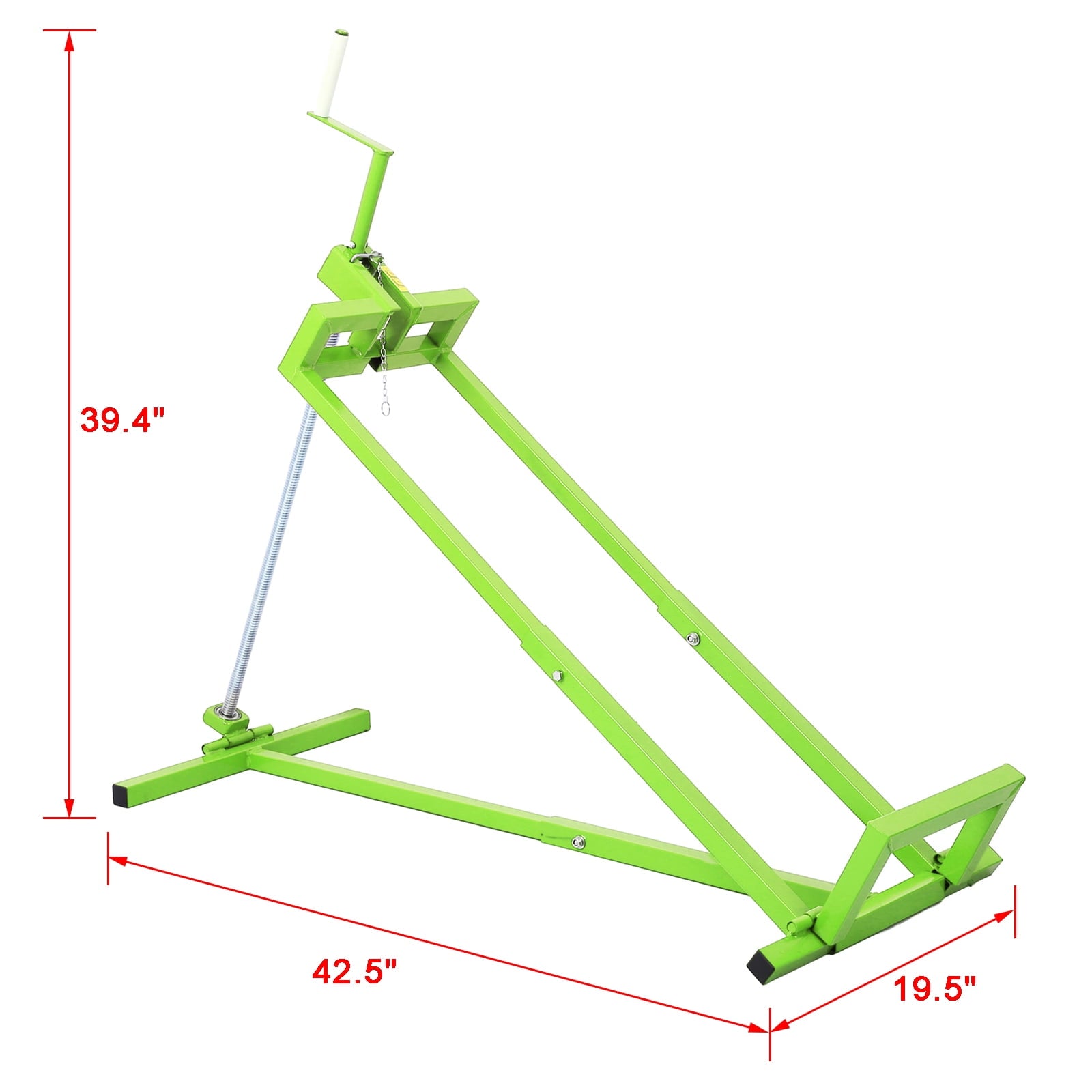 imerelez Easy Lawn Mower Lift for Riding Tractors , 800 Lbs Capacity Lawn Tractor Lifter, Ride-on Mower, Cleaning Aid, Universal, Lawn Tractor Lift, Lawn Tractor + 45° Tilt Adjustable, Green