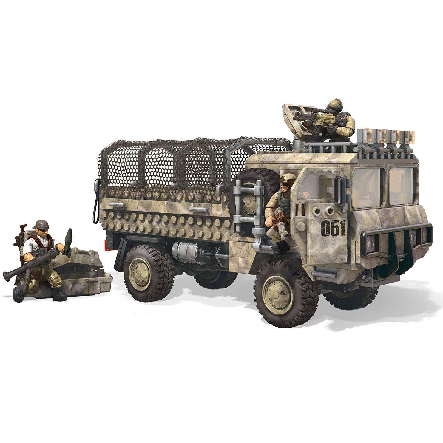 Mega Construx Lnk2 Call of Duty Desert Heavy Tactical Cargo Truck and Soldiers