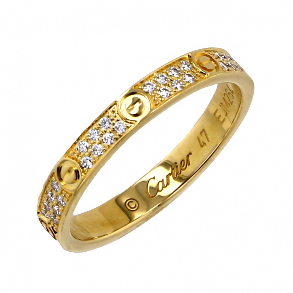 Cartier Love Sm Ring 18K Yellow Gold Diamond