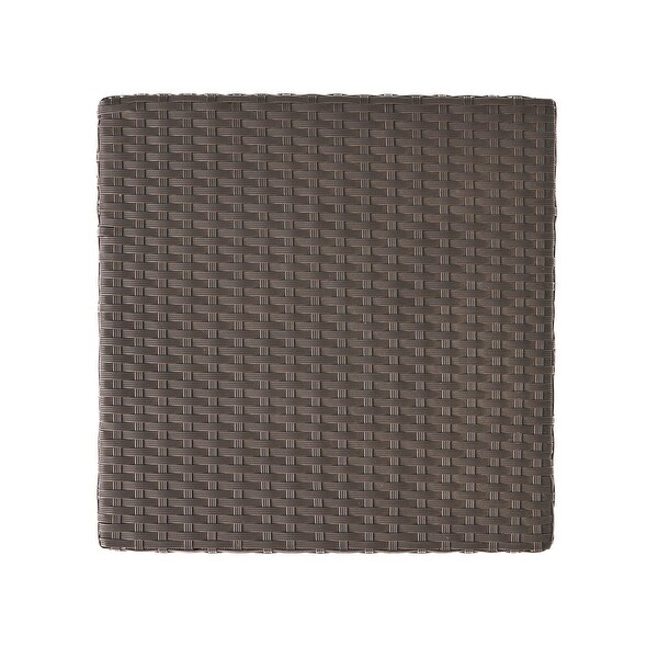 Clean Cube Shape Wicker Coffee Table