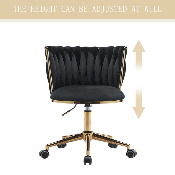 Office Desk Chair,Upholstered Home Office Desk Chairs with Adjustable Swivel Wheels