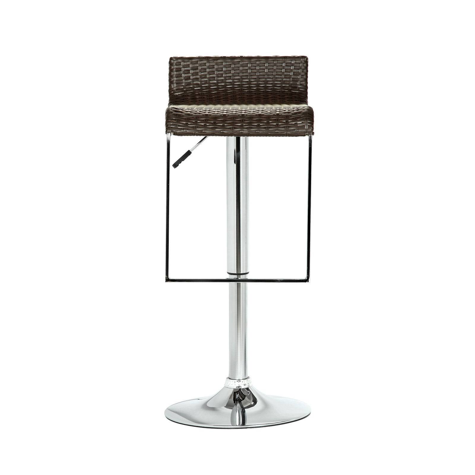 Modway Espresso Lem Wicker Bar Stool