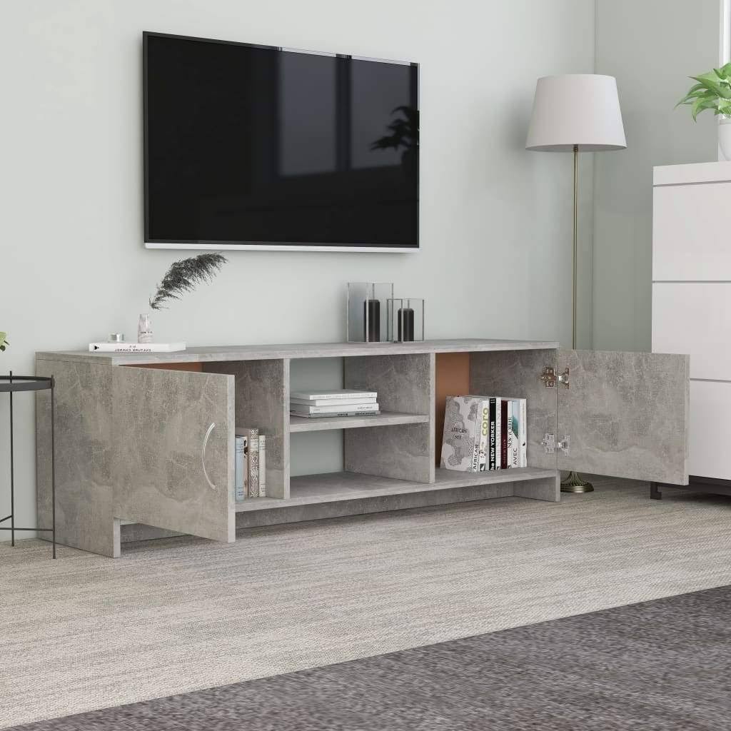 vidaXL TV Cabinet White 47.2x22x11.8x22x14.8x22 Chipboard
