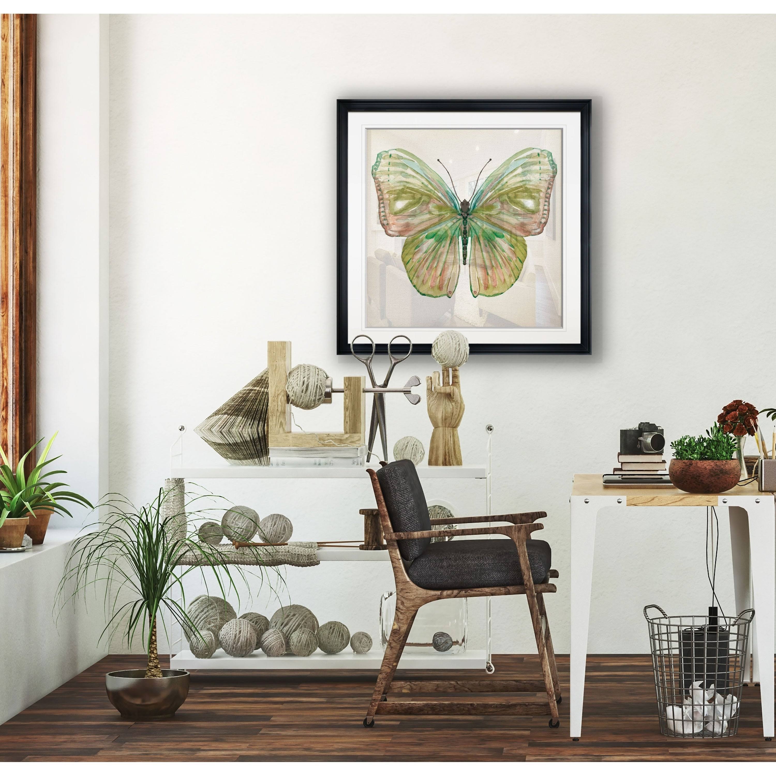 Soft Wings II -Framed Giclee Print - 28x28