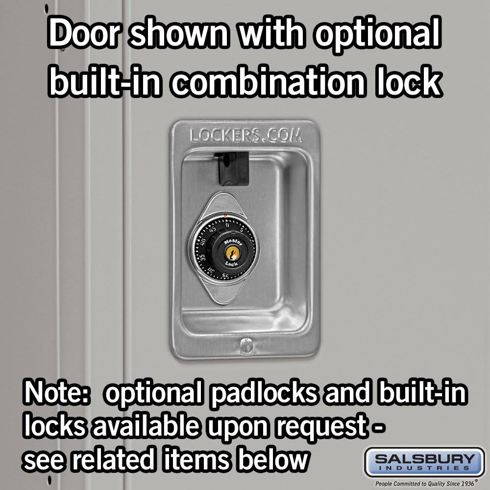 Salsbury Industries Gray- Triple Tier Standard Metal Locker-5 Feet x 15 Inches
