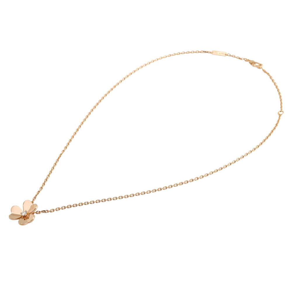 Van Cleef & Arpels Frivole Necklace 18K Rose Gold Diamond VCARPFBM00