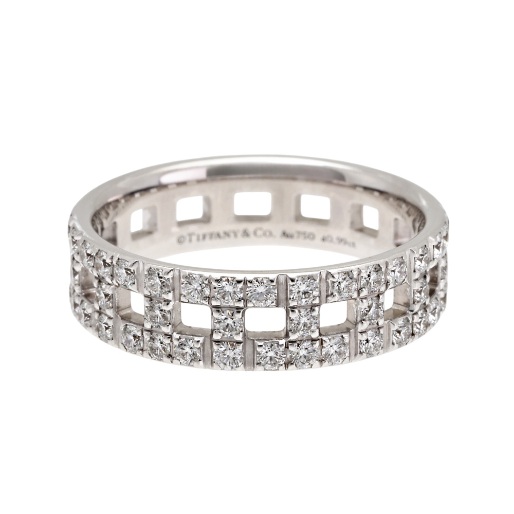 Tiffany & Co. Tiffany T True Ring 18K White Gold Diamond