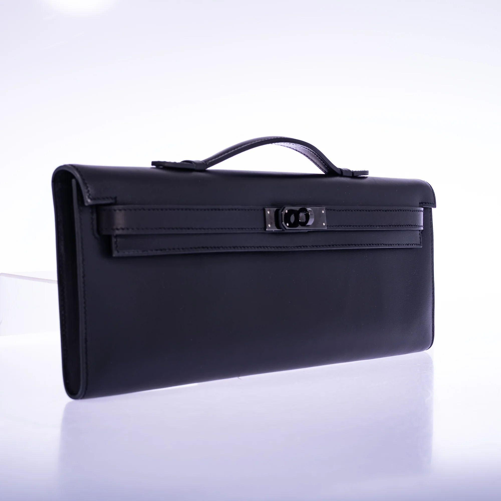 Hermès Kelly Cut So Black Noir Box PVD Hardware