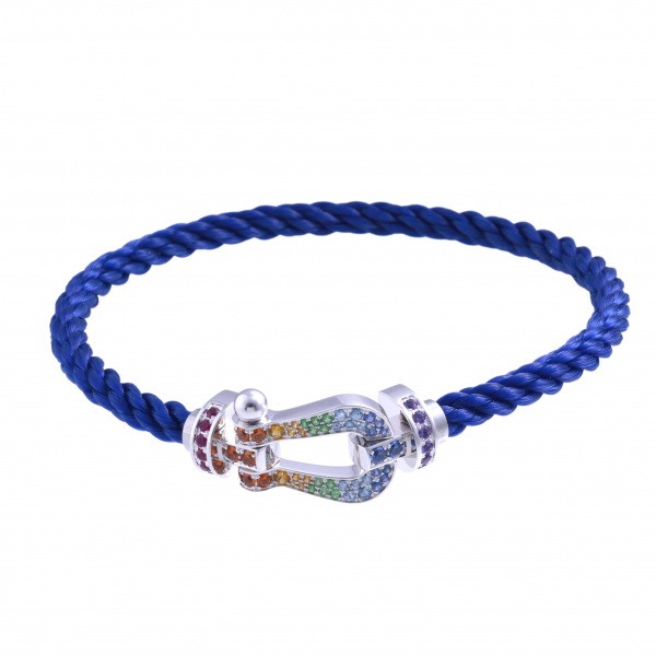 FRED Force 10 Lm Color Crash Bracelet 18K White Gold