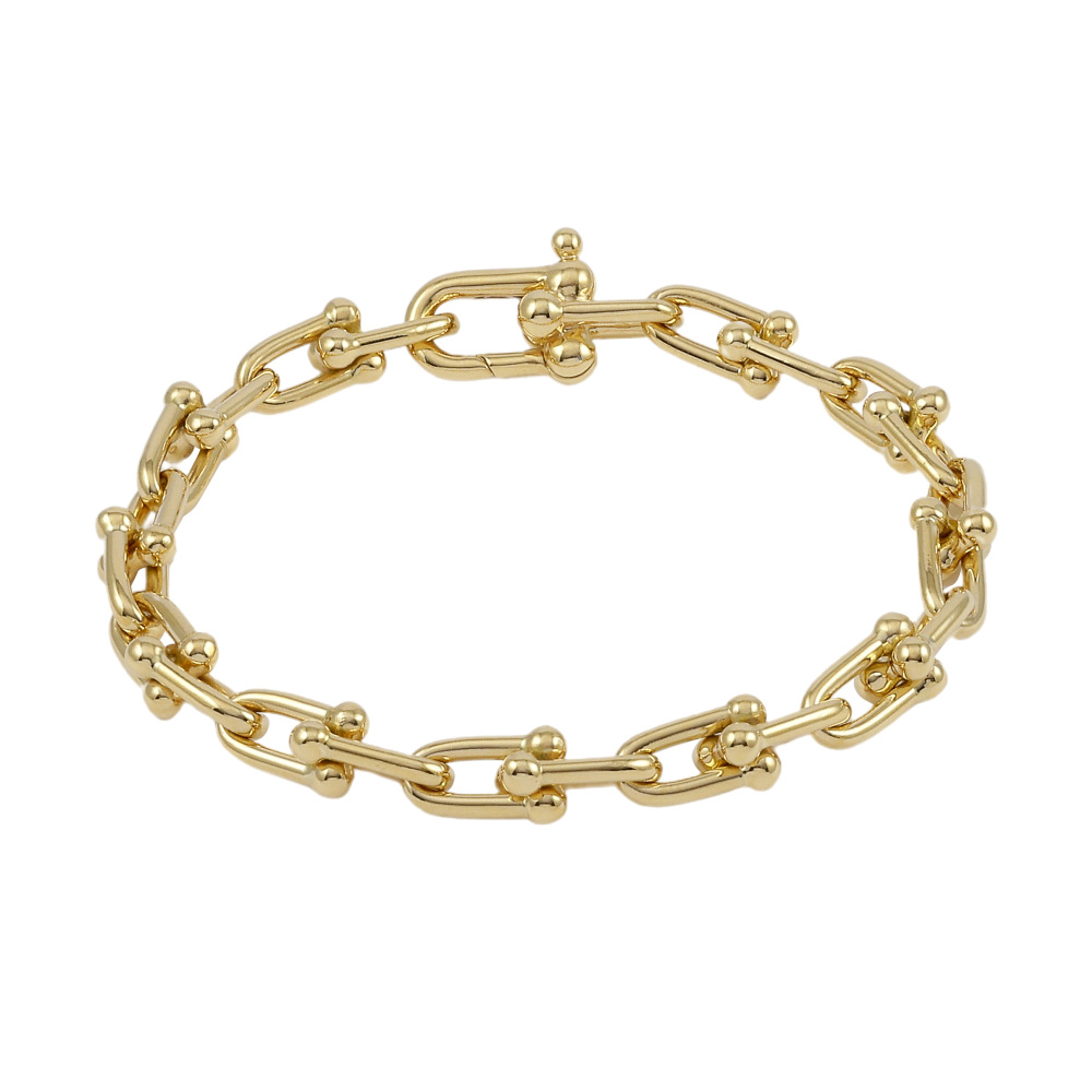 Tiffany & Co. Hardware Link Bracelet 18K Yellow Gold 60153077