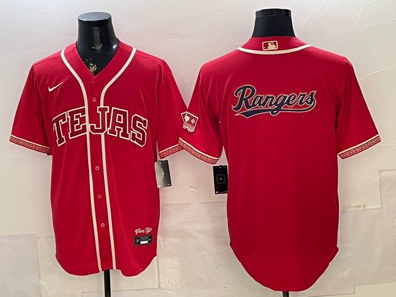 Men's Texas Rangers Red 2026 City Connect Player Jersey