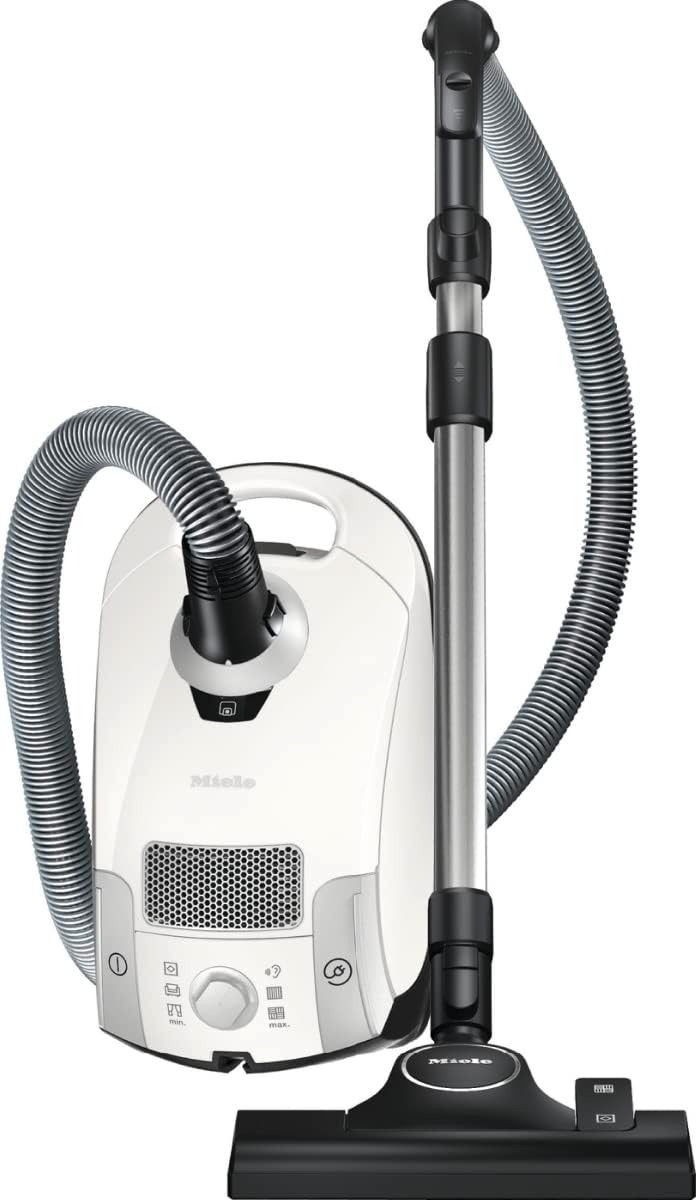 Pure Suction Powerline Canister Vacuum Cleaner, Lotus White