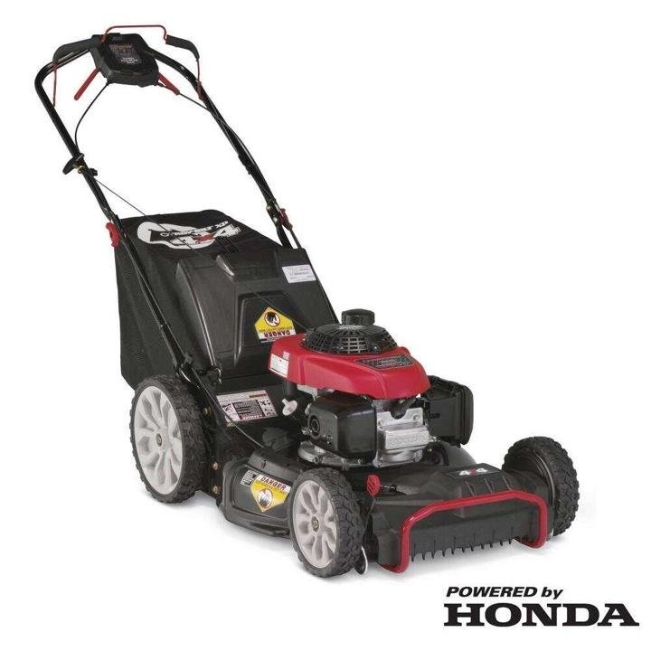 troy-bilt-21 in. 190 cc Gas Walk Behind Self Propelled Lawn Mower with High Rear Wheels, 3-in-1 Cutting System