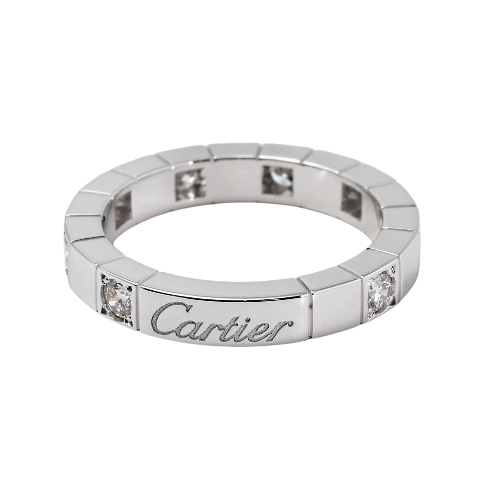 Cartier Laniere Ring 18K White Gold Diamond B4048400