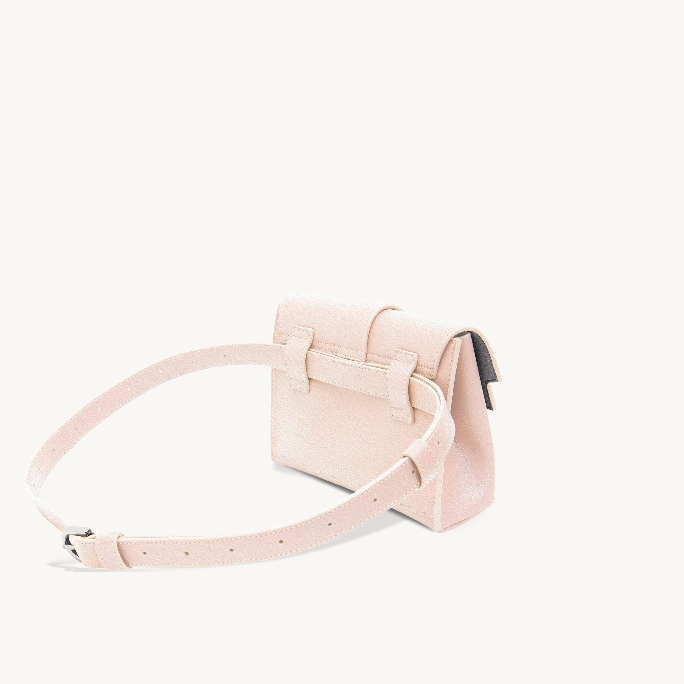 SENREVE | Aria Belt Bag | Pebbled Sand / Silver