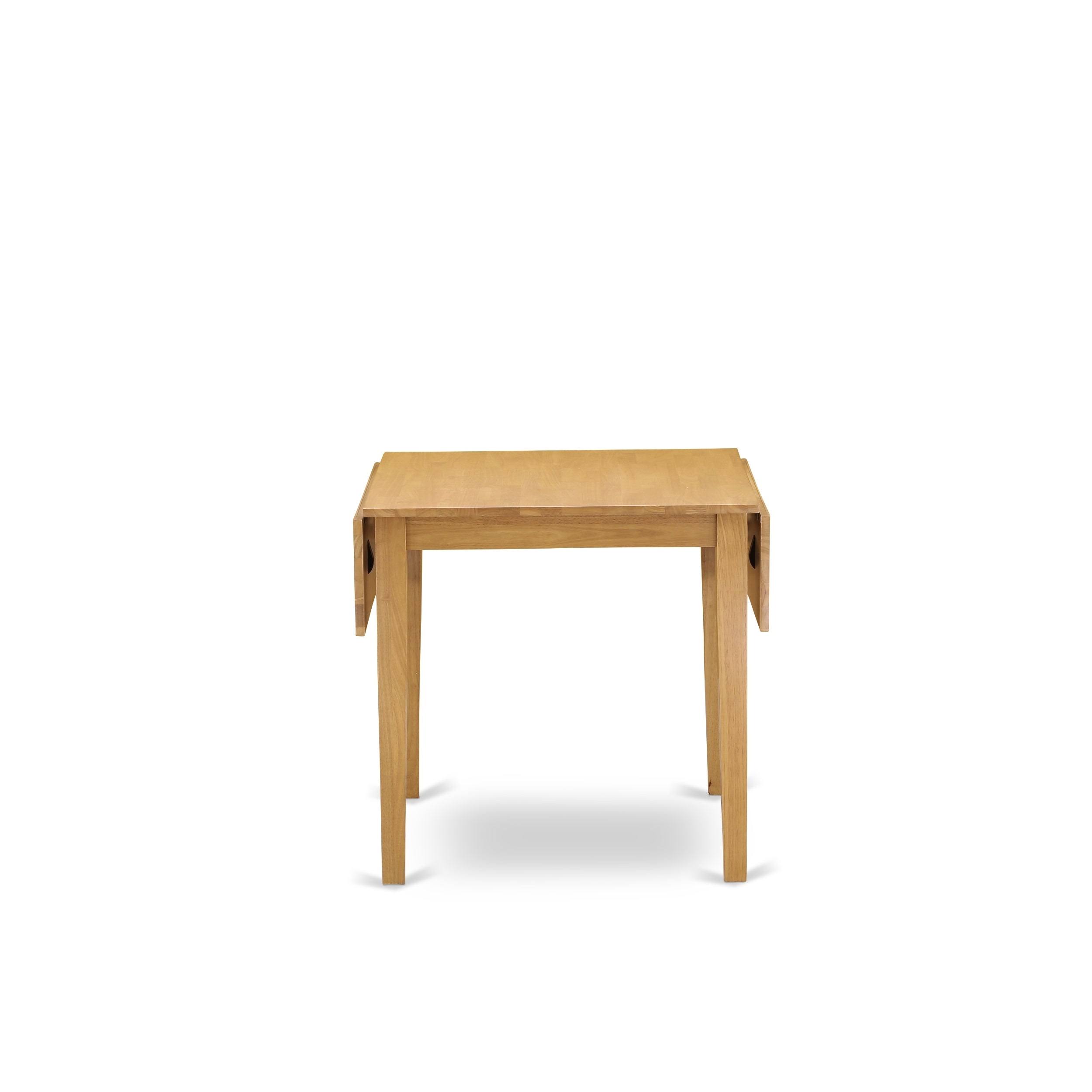 East West Furniture Dining Room Set Oak, Ndba5-oak-02