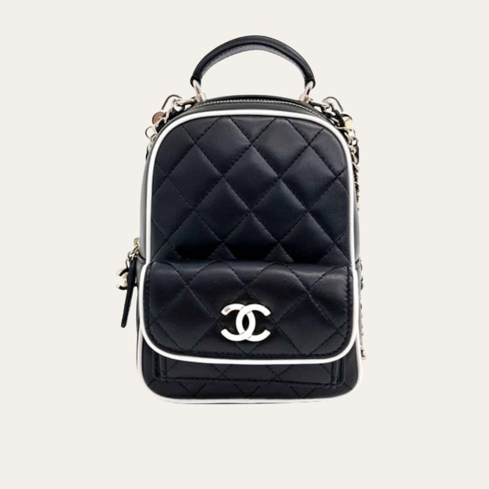 Chanel Mini Backpack Black 13Cm