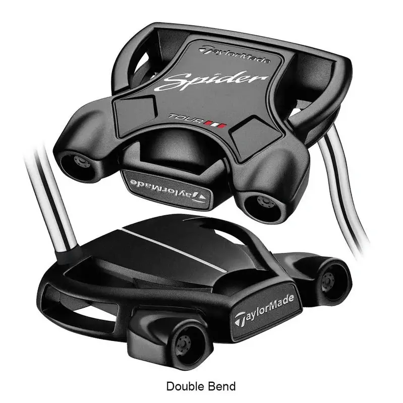 TaylorMade Spider Tour Black Double Bend Putter – Tour-Validated Alignment & Stability