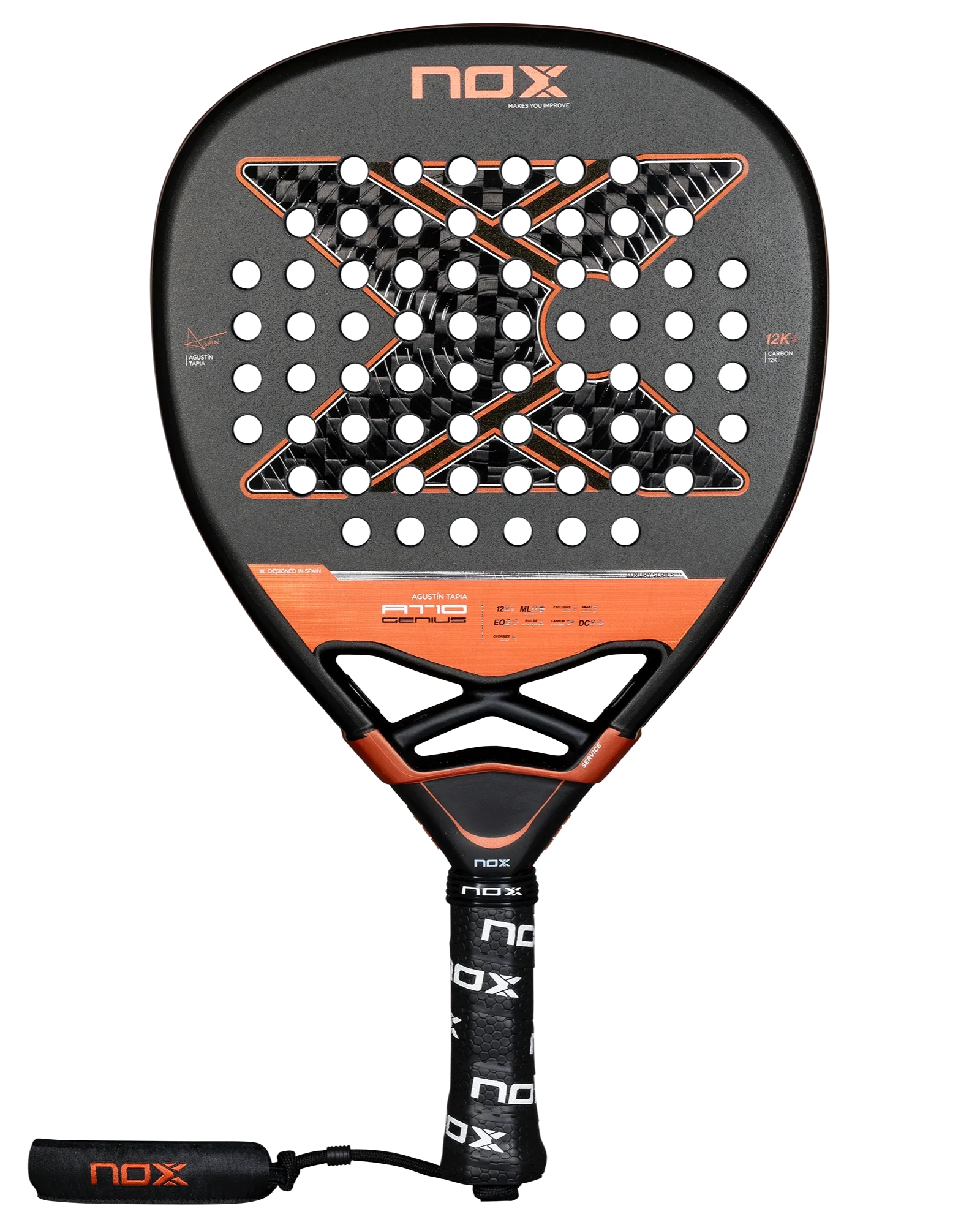 Nox AT10 Luxury GENIUS ATTACK 12K 2025 by Agustin Tapia Padel Racket