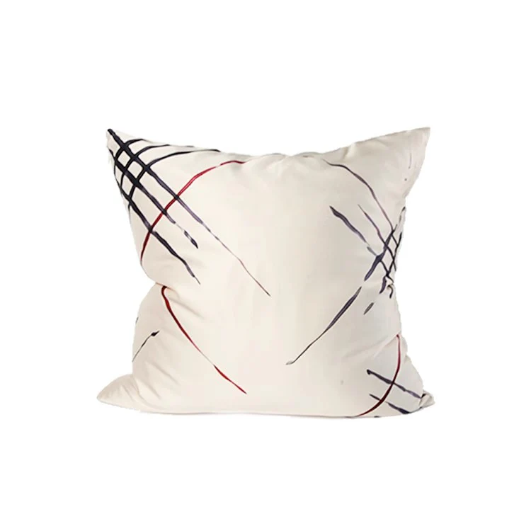 BD006 - Nordic Minimalist Hand-Drawn Style Pillow: Silk Feel
