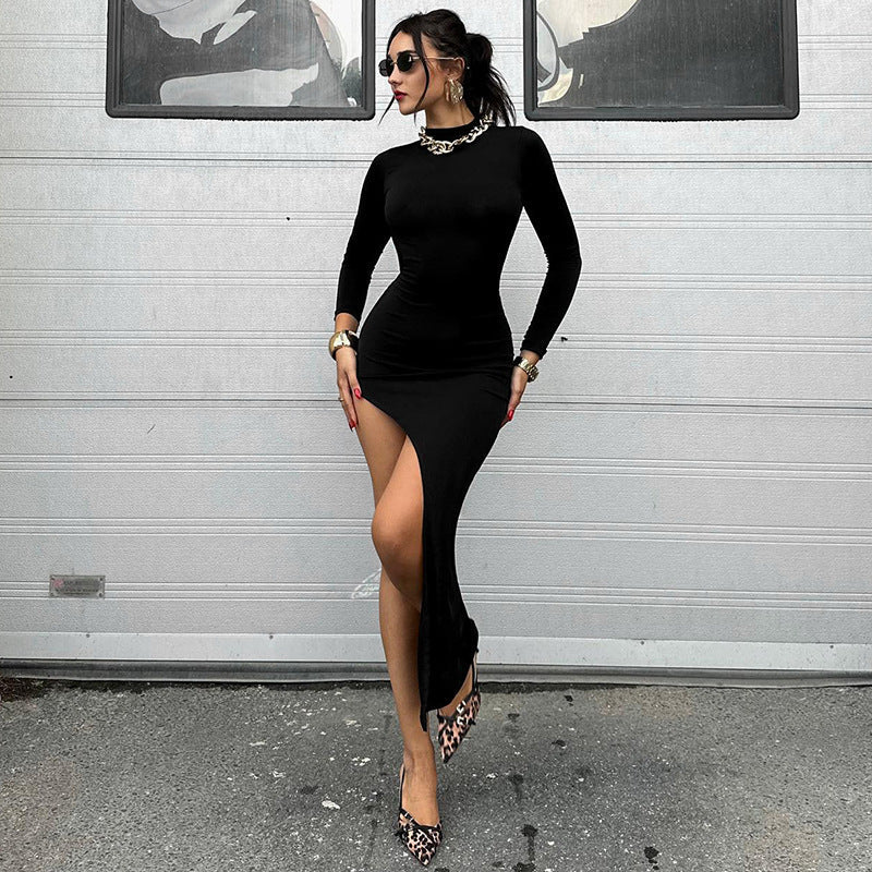 Cutout Back Bodycon Maxi DressClistos