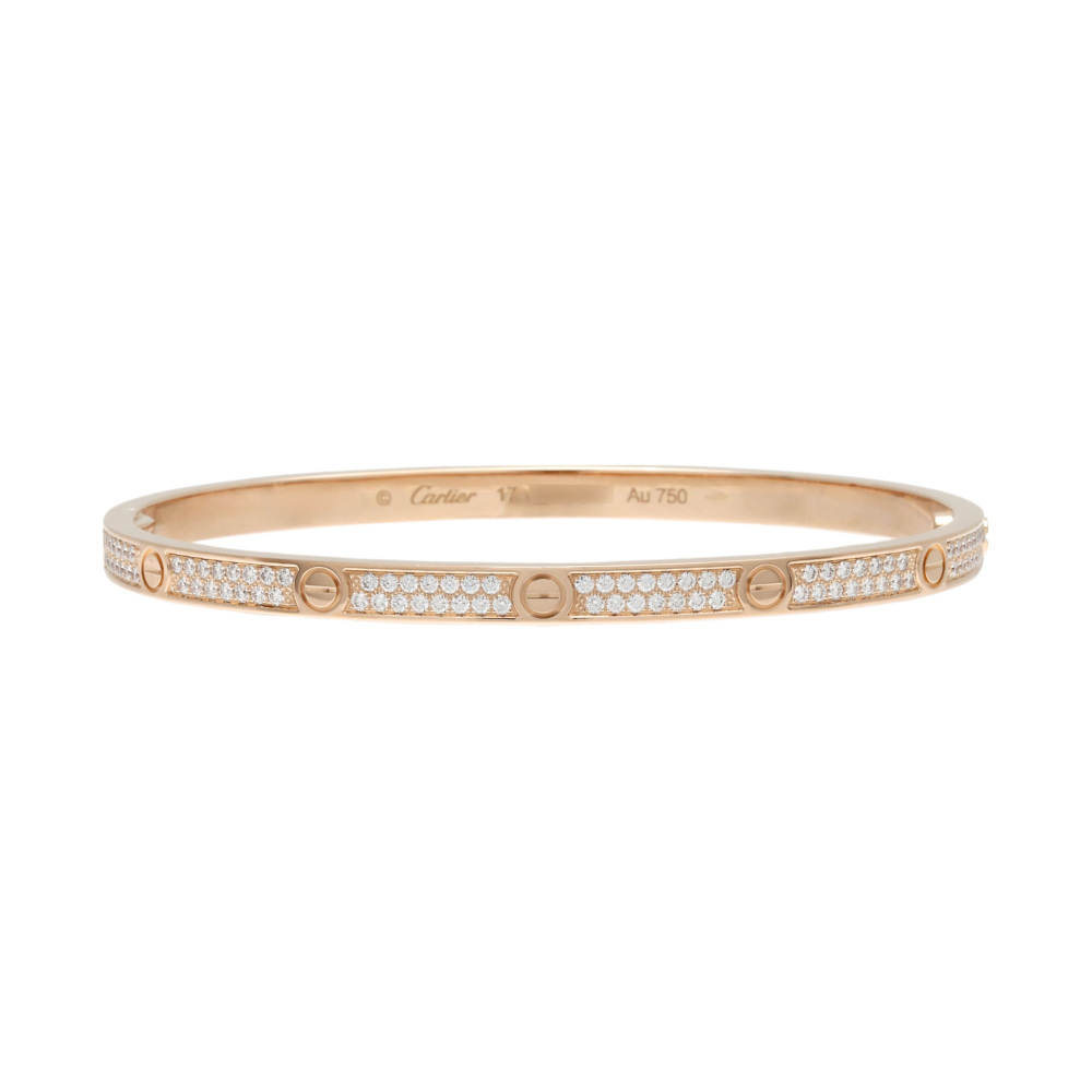 Cartier Love Bracelet 18K Rose Gold Diamond N6710700