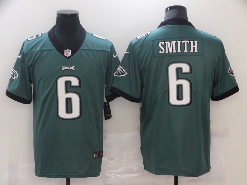 Men's Philadelphia Eagles DeVonta Smith #6 Midnight Green Game Jersey