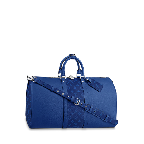 Louis Vuitton Keepall Bandouliere 50Cm Blue