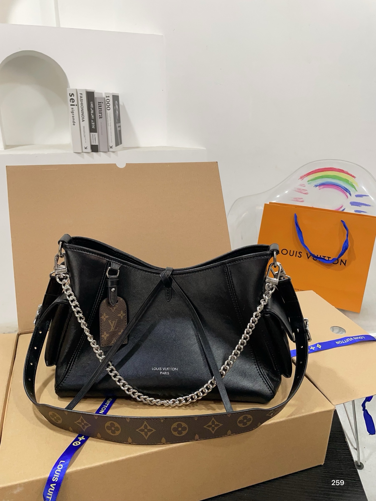 Lv Carryall Black Warrior Bag - cnluxepick