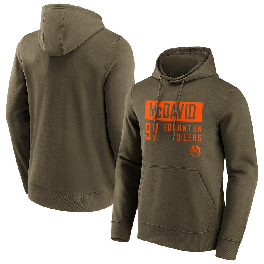 Men's Edmonton Oilers Fanatics Branded Fashion Name & Number Hoodie - Connor McDavid 97