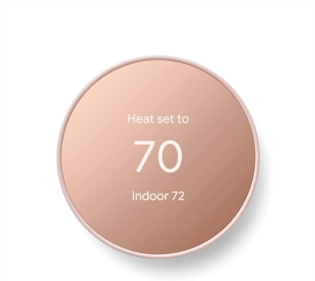 Nest Thermostat – Smart Thermostat for Home – Programmable Wifi Thermostat – Sand