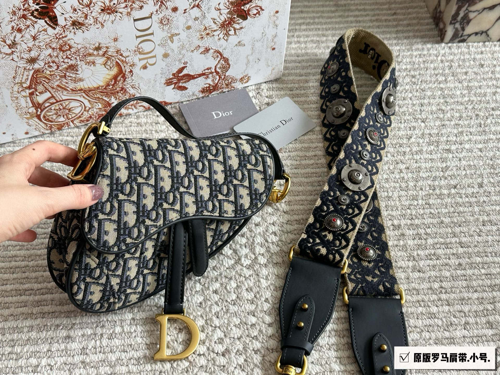 Dior old flower saddle bag upgraded version - cnluxepick