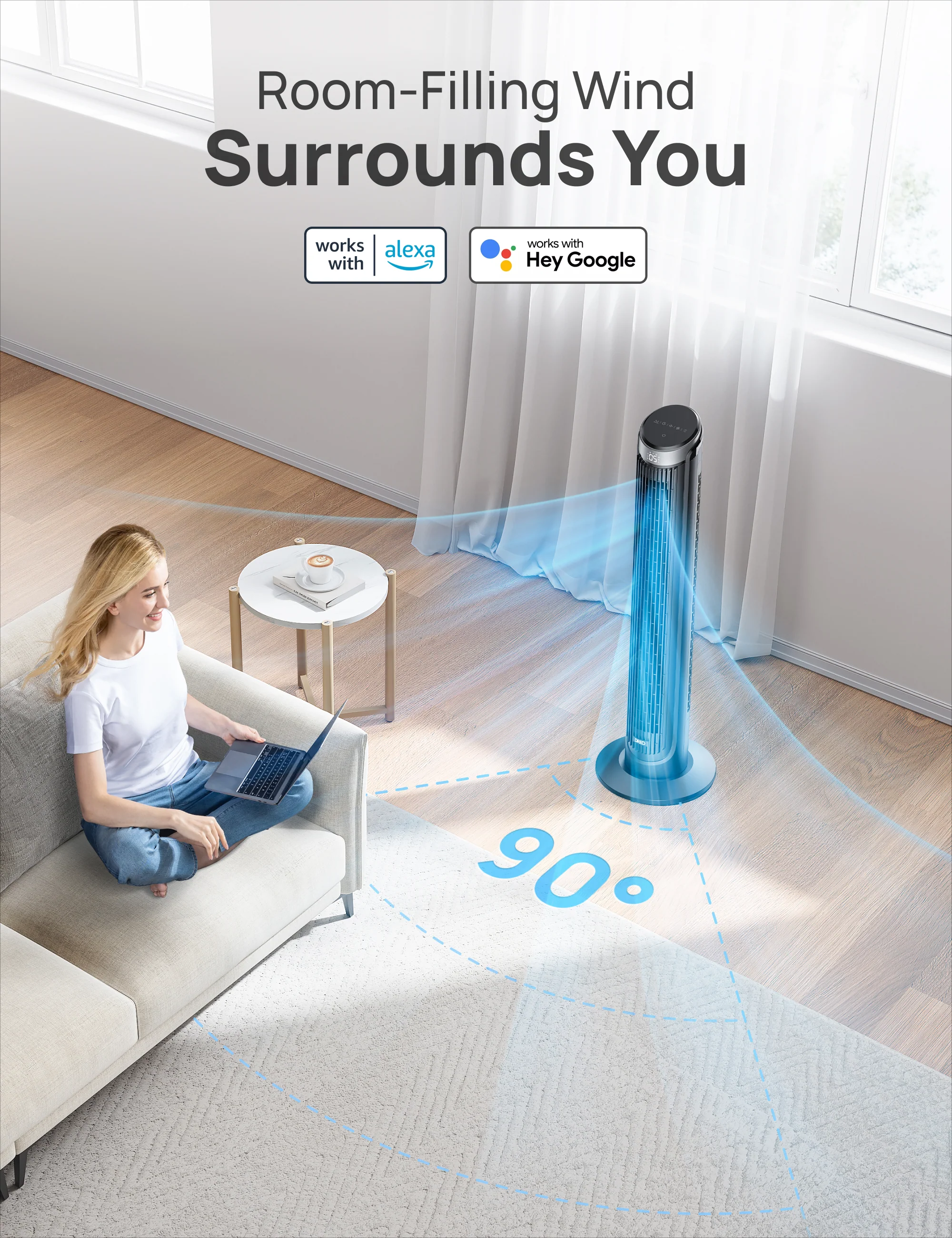 Smart Tower Fan Cruiser Pro T3S 26ft/s