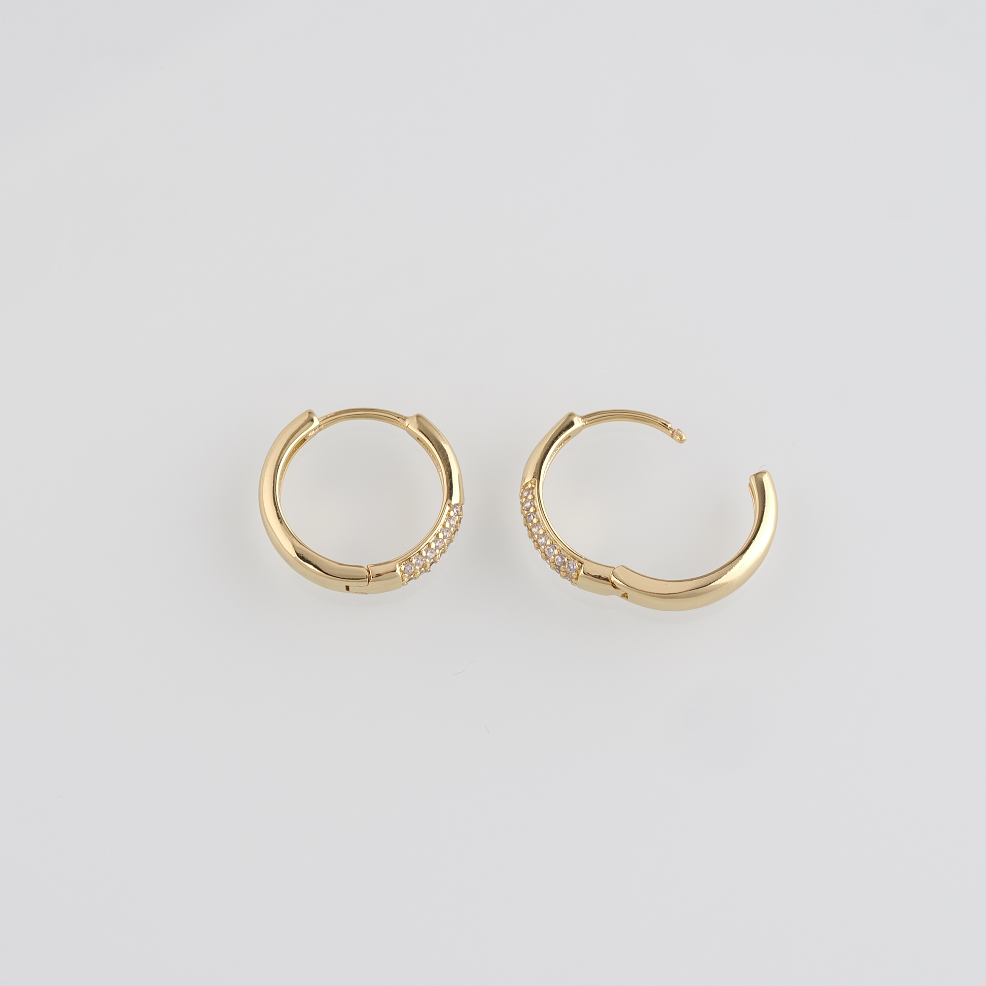 18K Gold Filled Round Hoop Earrings,Dainty Earrings,Gold Hoops,Dainty Hoops Huggie,DIY Jewelry Making Supply