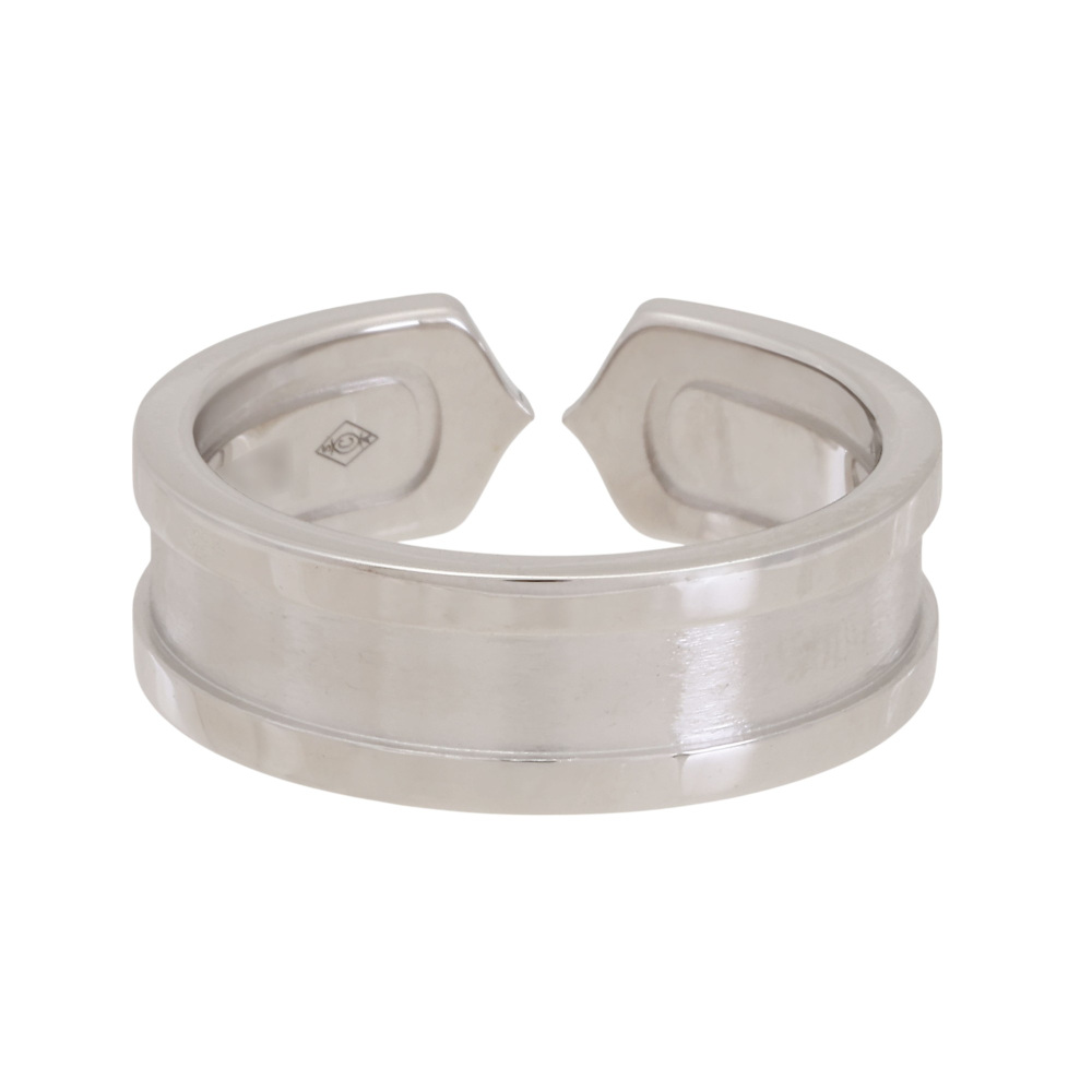 Cartier 2C C Do Ring 18K White Gold B4040500