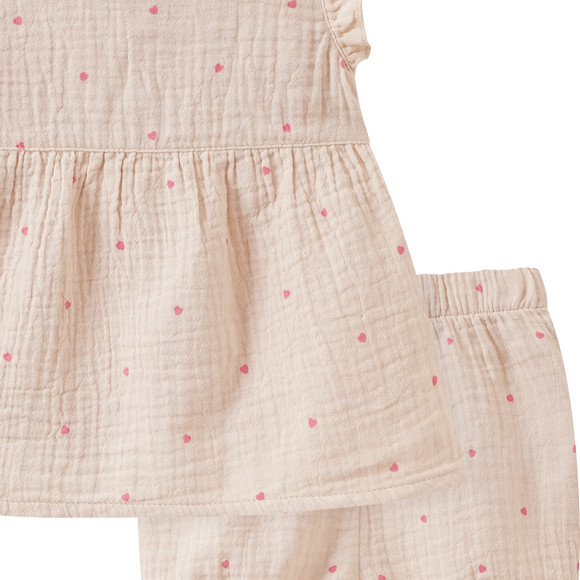 Topomini Newborn Kleid und Shorts aus Musselin