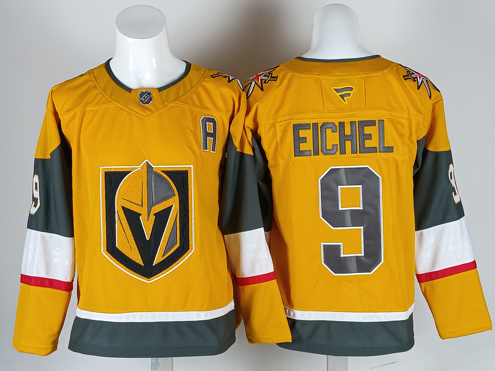 Men's Vegas Golden Knights Jack Eichel #9 Gold Home Breakaway Player Jersey