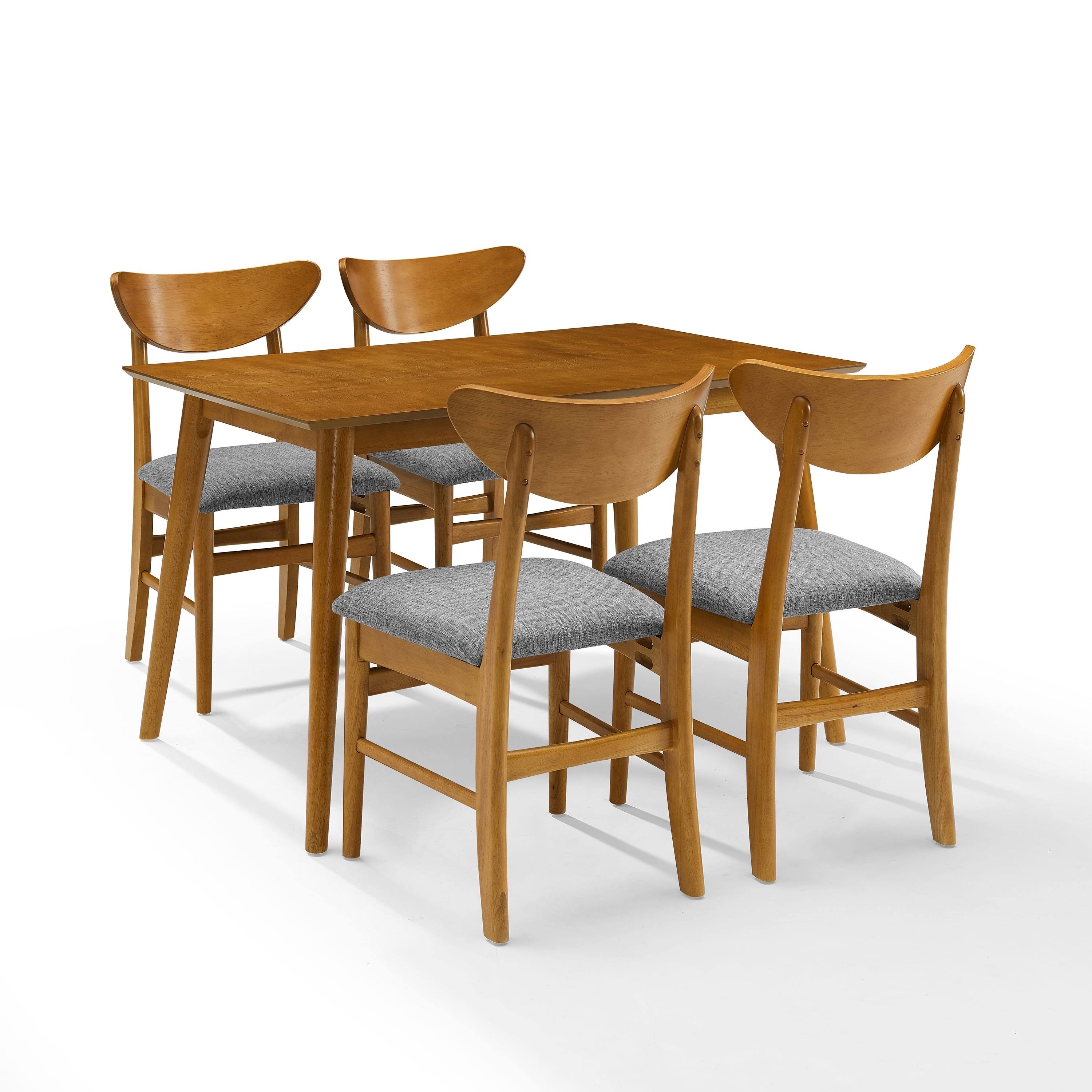 Crosley Landon 5 Piece Dining Set in Acorn