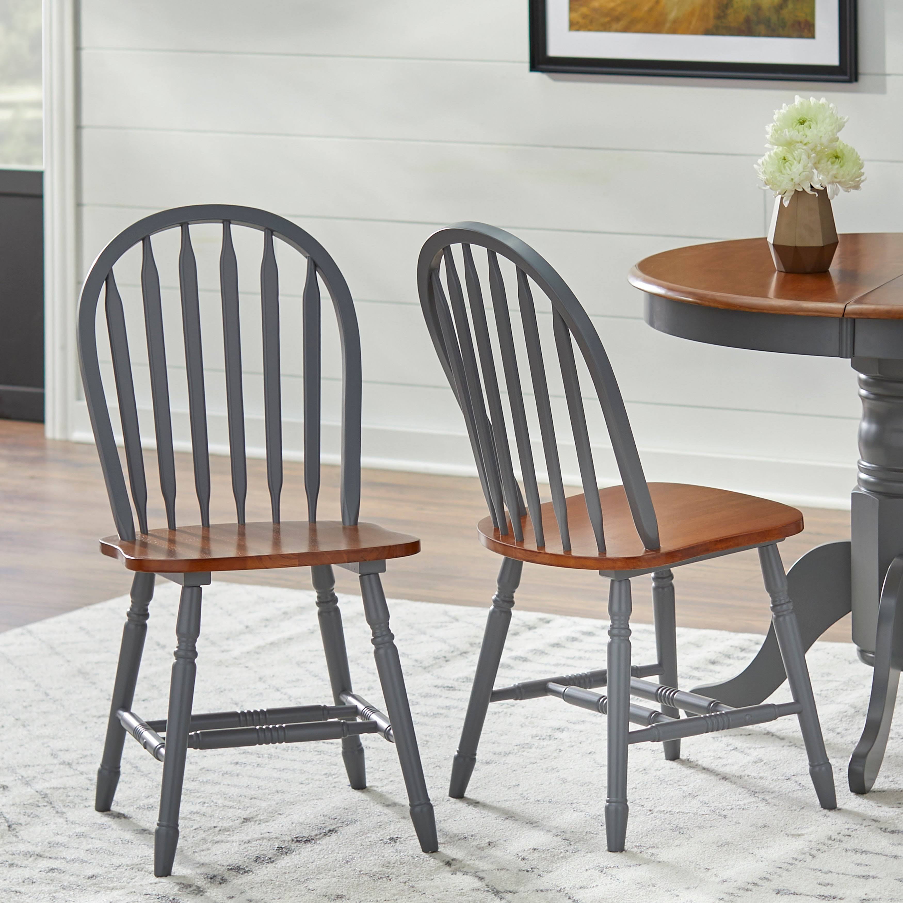 TMS 7 Piece Farmhouse Dining Set, Oak