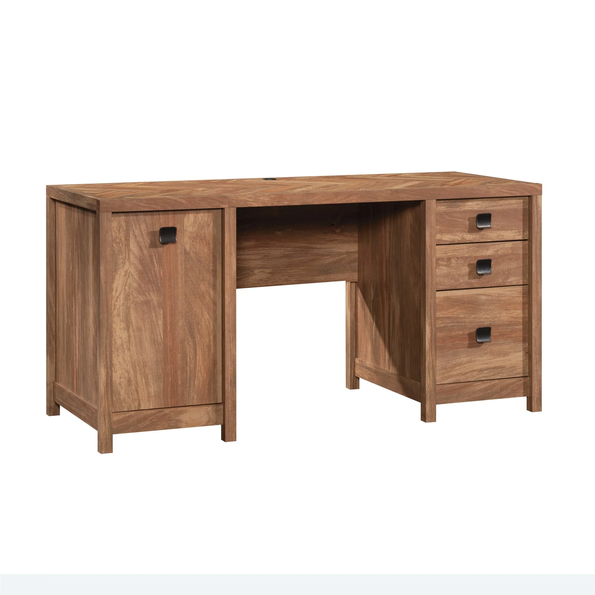 Sauder Cannery Bridge Engineered Wood Computer Desk  in Sindoori Mango/Brown