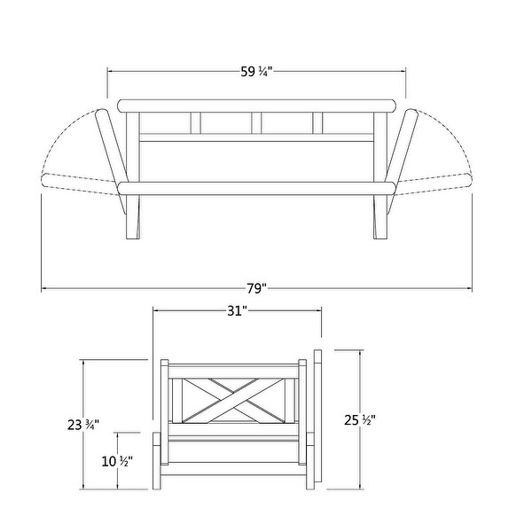 Cambridge Casual West Lake Convertible Sofa Daybed