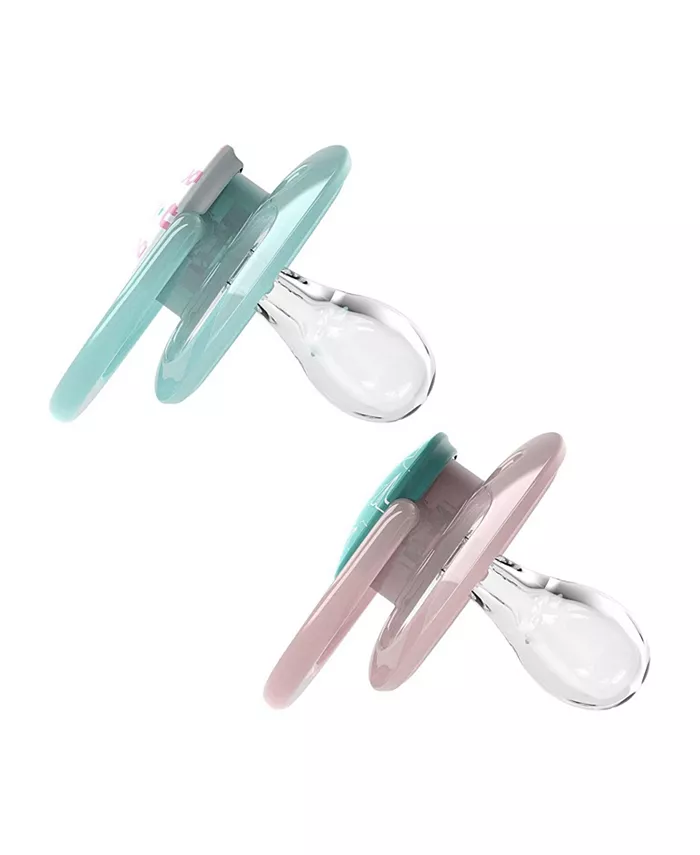 Dr. Browns Advantage Reversible Baby Pacifier, Pink, 2 Pack, 6-18m