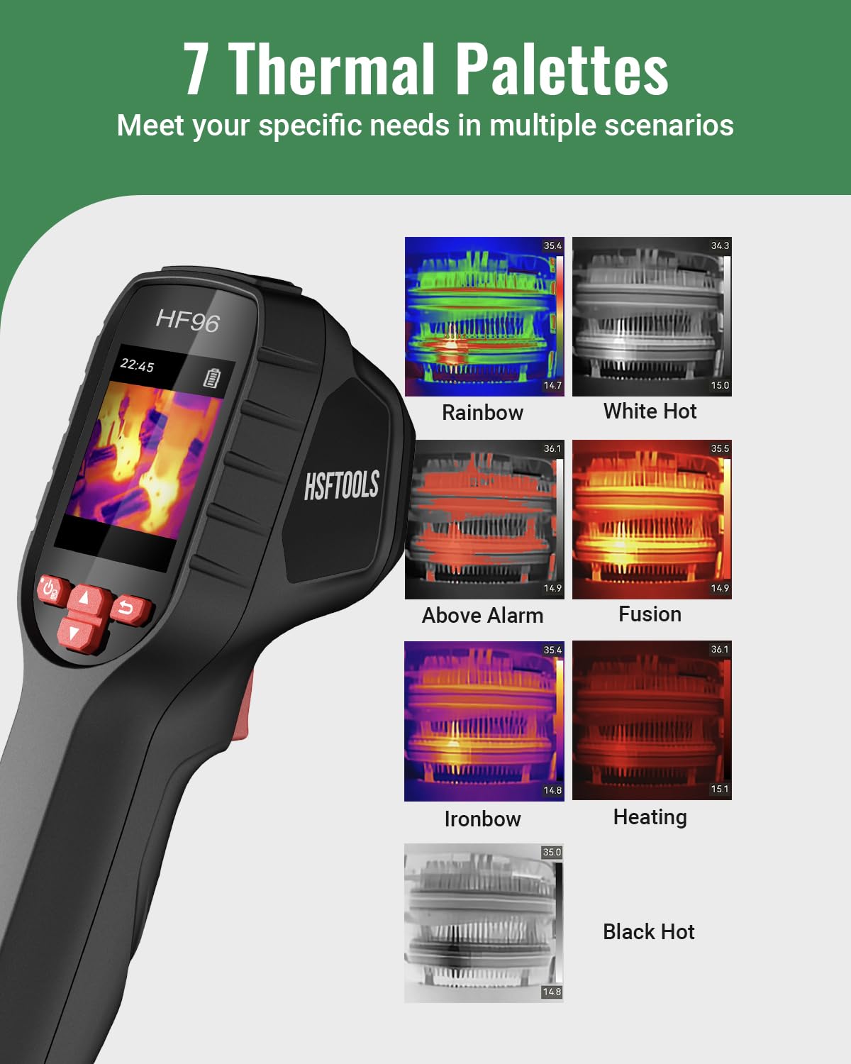2026 Thermal Camera, Super Resolution 240 x 240, Thermal Imaging Camera with Pointer, 96 x 96 IR Resolution, 25 HZ Infrared Camera,-4°F to 1022°F, 50°FOV, 8h Battery Life Thermal Imager