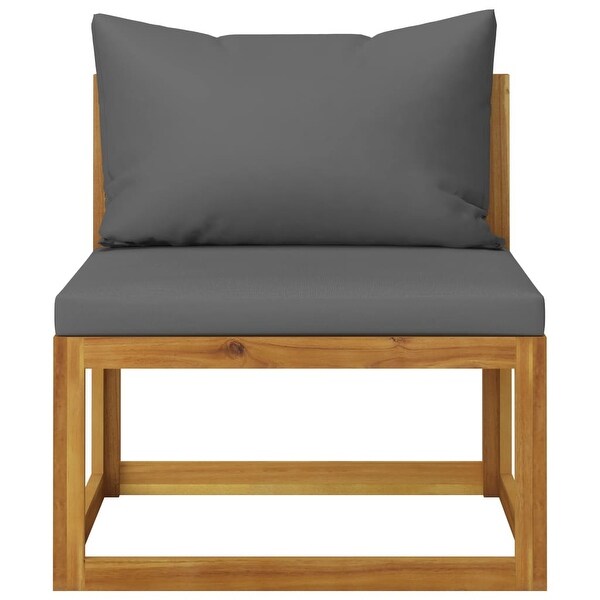vidaXL 3Seater Patio Sofa with Cushion Solid Acacia Wood