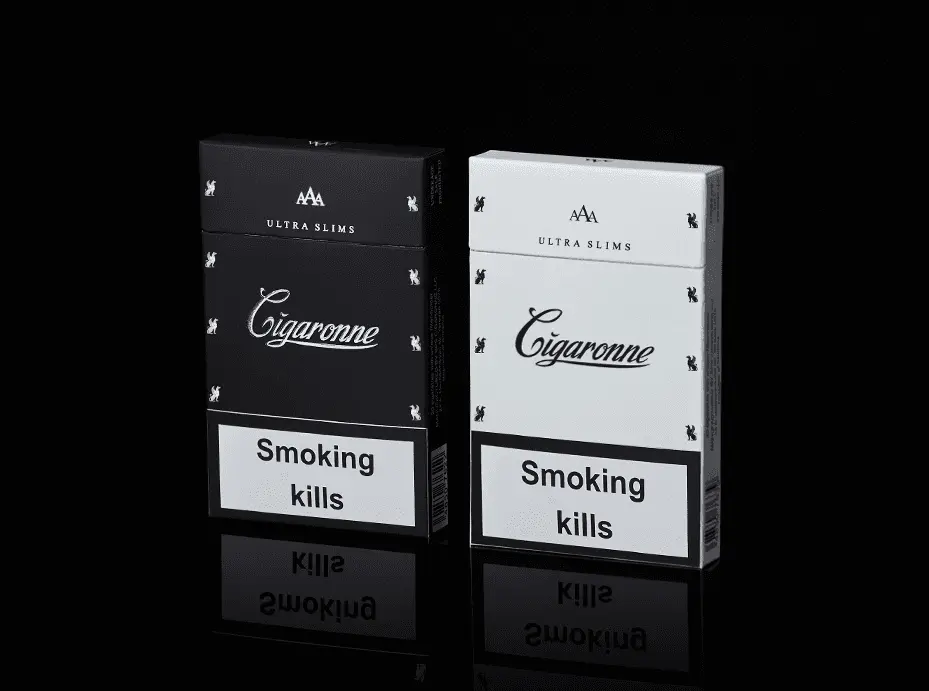 Cigaronne Ultra Slims Black Cigarettes Buy Online AU - FLUXAUD SHOP