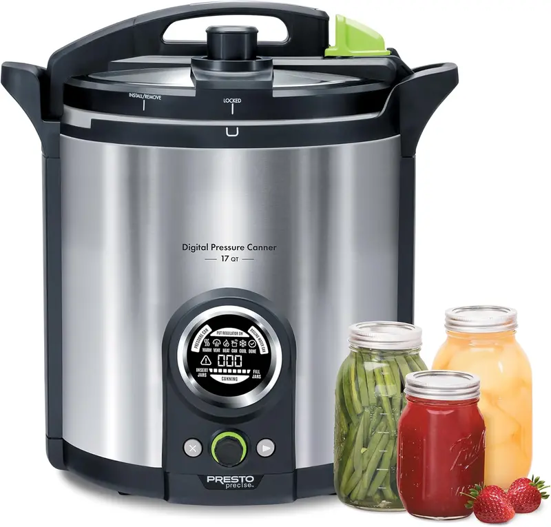 Presto 02152 17-Quart Digital Pressure Canner – Waterbath-Compatible with Precision Display