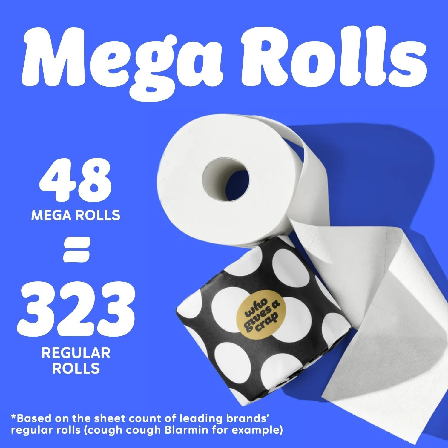 3-Ply Bamboo Toilet Paper, 48 Rolls (370 Sheets Per Roll) Sustainable Bathroom Tissue