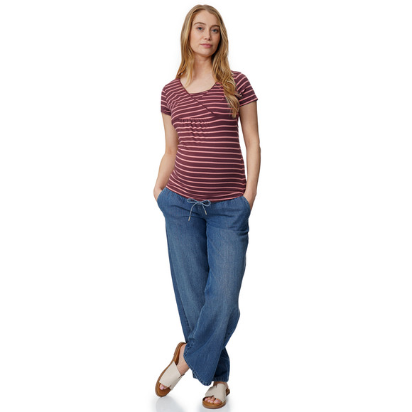 Gina Mama 2 Damen Umstands-T-Shirts mit Stillfunktion