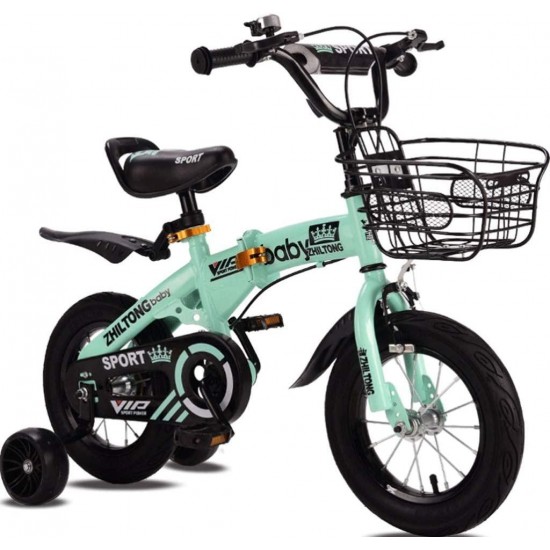 Kids Bike BMX Bike for Kids Boys Girls Bicycle 12 Inch Child Folding Bike with Stabilisers and Bells Boys Girls Bicycle for Age 3 Year Old Children